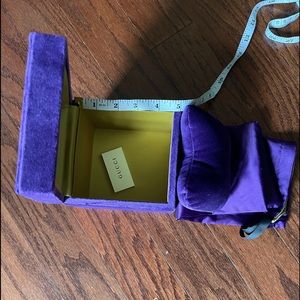 Authentic Gucci Velvet Bracelet Watch Box
